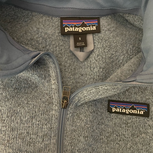 patagonia blue Better Sweater Quarter-Zip Fleece Pullover Women's size small - Picture 7 of 7